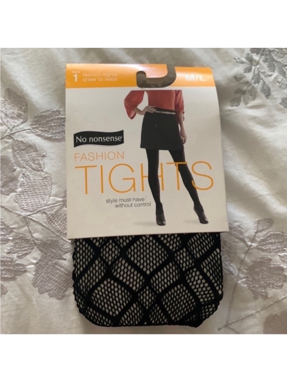 No Nonsense Black Fashion Fishnet Tights